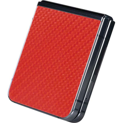 Red Carbon Fiber Specialty Material Galaxy Z Flip5 5G Skin
